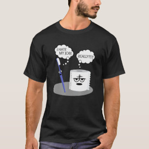 Camiseta Engraçado Sarcasmo Eu Odeio Meu Trabalho De Túmulo