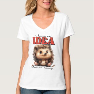 Camiseta Engraçado sarcasmo ideia de arte de ouriço
