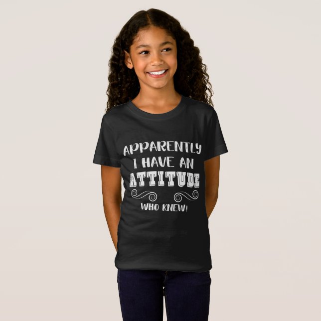 Camiseta Engraçado Sarcástico Cita Garotas Adolescentes Ati (Frente Completa)