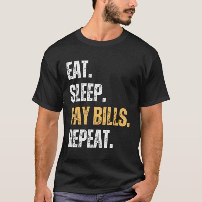 Camiseta Engraçado Sarcástico Coma Repetições (Frente)