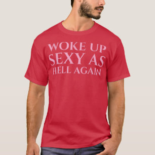 Camiseta Engraçado Sarcástico Dizendo Que Acordei Como Infe