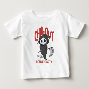 Camiseta Engraçado Sarcástico GrimReaper Figurino de Festa