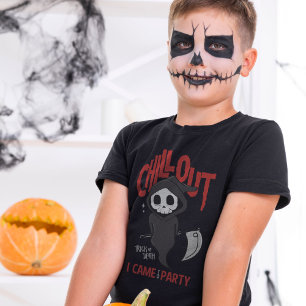 Camiseta Engraçado Sarcástico GrimReaper Figurino de Festa 