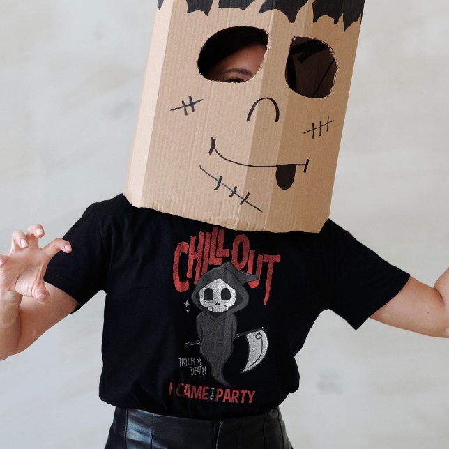 Camiseta Engraçado Sarcástico GrimReaper Figurino de Festa  (Funny Sarcastic GrimReaper Halloween Party Costume T-Shirt)