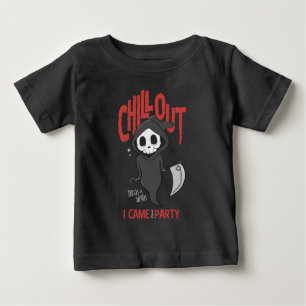 Camiseta Engraçado Sarcástico GrimReaper Figurino de Festa