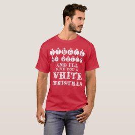Camiseta Engraçado Sarcástico Jingle My Balls White Christm