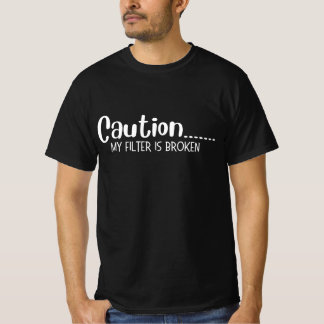 Camiseta Engraçado Sarcástico Mínimo de Cuidado Escuro