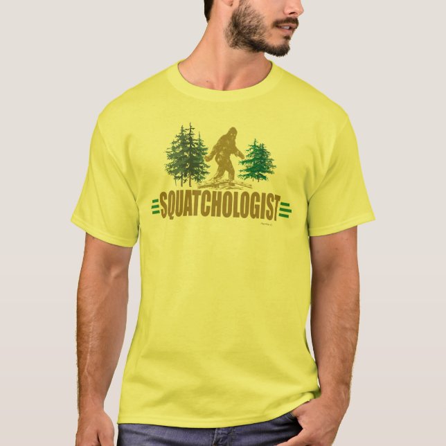Camiseta Engraçado, Sasquatch Hunter's (Frente)