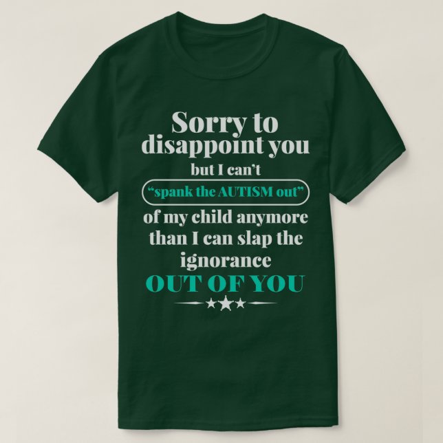 Camiseta Engraçado Sassy Louco Autismo Mãe (Frente do Design)