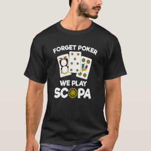 Camiseta Engraçado Scopa Citação Cartão Italiano