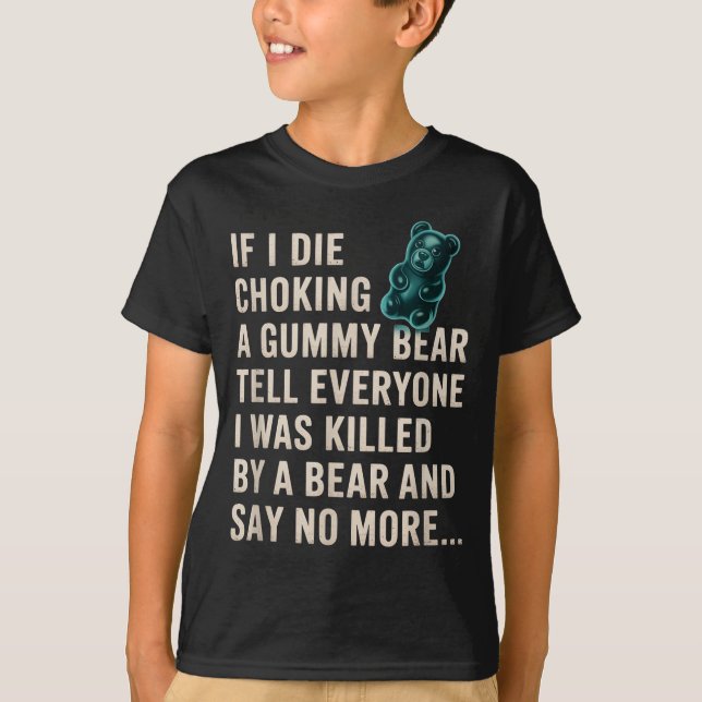 Camiseta Engraçado Se Eu Morrer Asfixiado Com Uma Bolacha d (Frente)