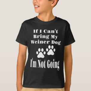 Camiseta Engraçado se eu não puder trazer meu Cachorro Mari