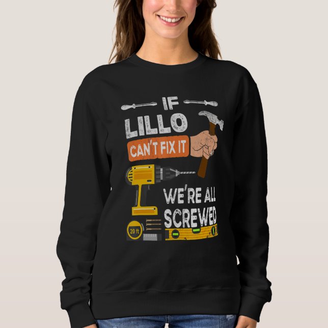 Camiseta Engraçado se Lillo não consegue consertá-lo. Ningu (Frente)