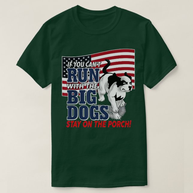 Camiseta Engraçado, se você não pode correr com o cão Grand (Frente do Design)