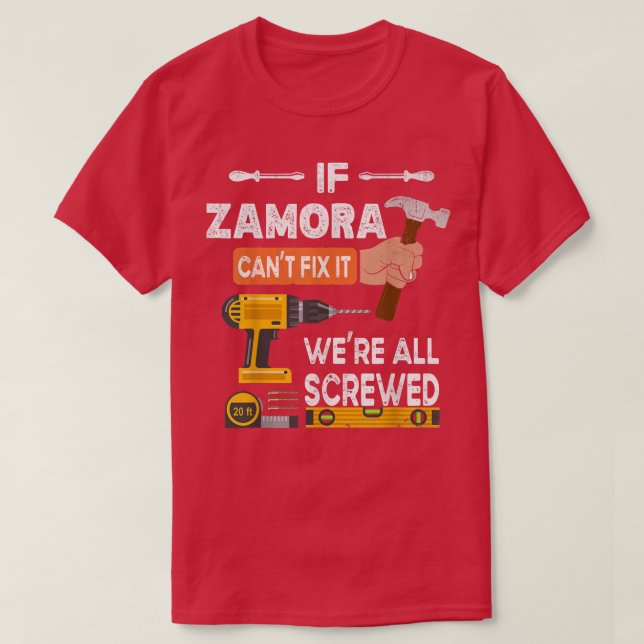 Camiseta Engraçado se Zamora não pode se ninguém pode ser ú (Frente do Design)