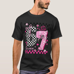 Camiseta Engraçado Seis Sete Coquete 6 7 Meme Homens Mulher