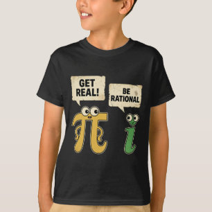Camiseta Engraçado Seja Real Seja Racional Dia Do Pi Profes