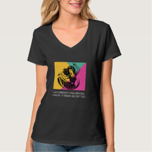 Camiseta Engraçado sem supervisão, citação Pop de arte humo