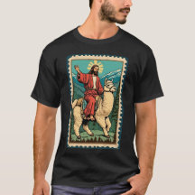 Engraçado Senhor Jesus Andando Alpaca Cristo Orgul
