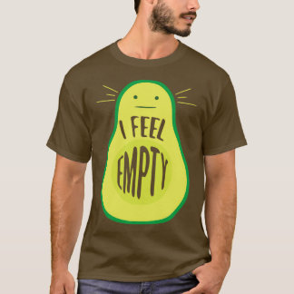 Camiseta Engraçado Sentir Vazio Avocado Lover Vegan Comida