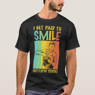 Camiseta Engraçado Ser Pago Para Sorrir Mistologistas De Ba