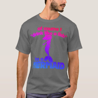 Camiseta Engraçado Sereia Humor