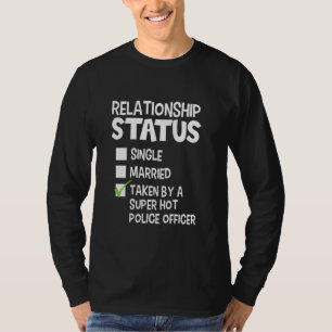 Camiseta Engraçado Seu E Seu Policial Relacionam Sta