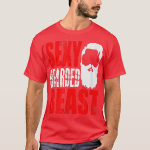 Camiseta Engraçado Sey Bearded Beast Birthday Homem Beard G