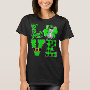 Camiseta Engraçado Shamrock Green Xadrez Adorava Rua de Mul