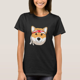 Camiseta Engraçado Shiba Inu Uni Cão Vermelho Tradicional B