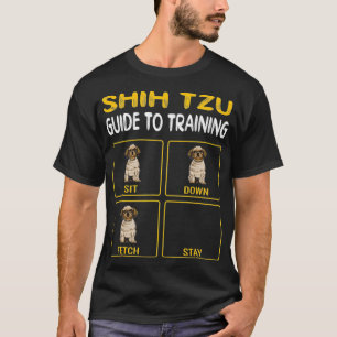 Camiseta Engraçado Shih Tzu Guia Para Treinar Formador De C