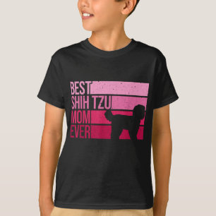 Camiseta Engraçado Shih Tzu Mãe Arte Para Mulheres Dia de a
