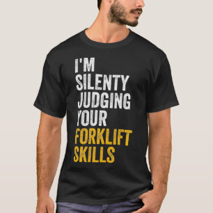 Camiseta Engraçado, Silenciando Suas Habilidades Com Forkli