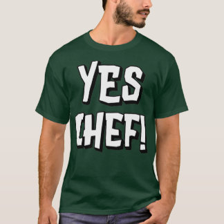 Camiseta Engraçado Sim Chef presente para fãs de cozinhar (