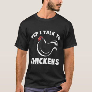 Camiseta Engraçado, Sim, Falo Com A Fazenda De Frangos.