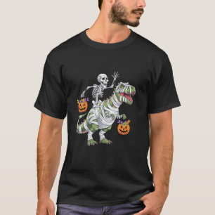 Camiseta Engraçado Skeleton múmia dinossauro T Rex Candy Gr