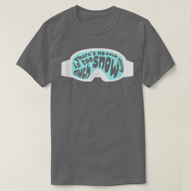 Camiseta Engraçado Ski Snowboard Goggles Graphic Skiff Gift (Frente do Design)
