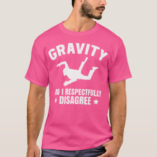 Camiseta Engraçado Skydiving Interior