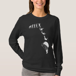 Camiseta Engraçado Skydiving Skydiver Gift Parachuting Evol