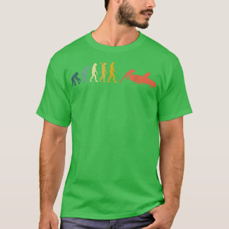 Camiseta Engraçado Sled Evolution Man Vintage