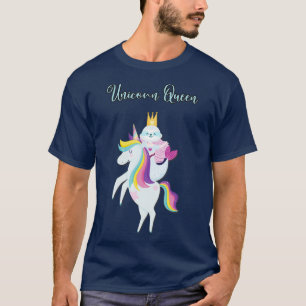 Camiseta Engraçado Sloth Baby Dirige Um Cavalo Unicórnio