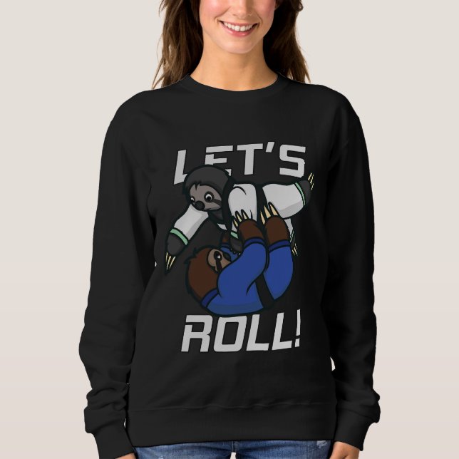 Camiseta Engraçado Sloth Bjj Jiu Jitsu E Mma (Frente)