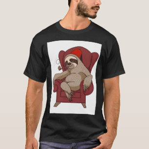 Camiseta Engraçado Sloth Cadeira