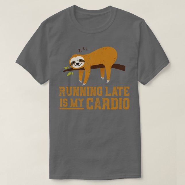 Camiseta Engraçado Sloth, Preguiçoso, Presente Dormindo (Frente do Design)