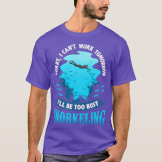 Camiseta Engraçado Snorkeling Lover Snorkel Fan Scuba Mergi
