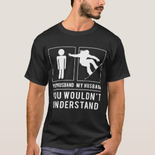Camiseta Engraçado Snowboard Husband Tee - Porque A Destrui