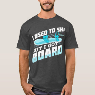 Camiseta Engraçado Snowboard Sport Snowboarder Gift