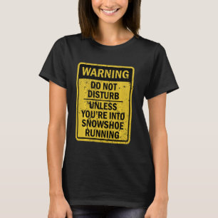 Camiseta Engraçado Snowshoshoe Running Sport Parecia Festa