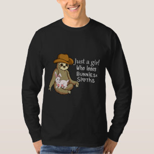 Camiseta Engraçado Só Uma Garota Que Ama Coelhinhos E Lúter
