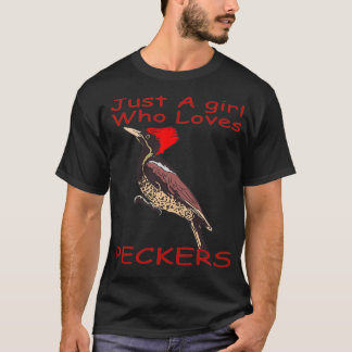 Camiseta Engraçado Só Uma Menina Que Ama Peckers